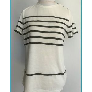 NWT Lauren By Ralph Women’s Striped Tee T-Shirt